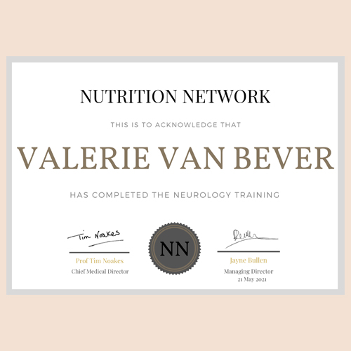 neurology training - diploma - Valerie Van Bever